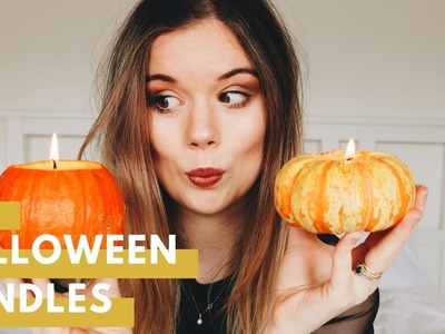 DIY Halloween pumpkin candles | How To