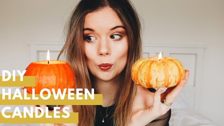 DIY Halloween pumpkin candles | How To