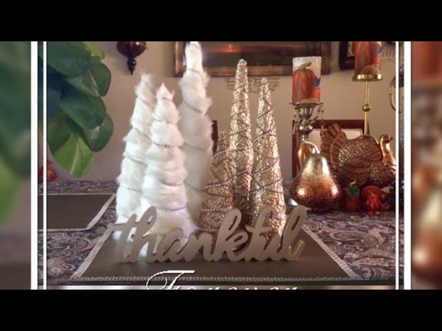 DIY Home Decor Fur And Foil Christmas Tree update Creating Elegance For Less Faithlyn McKenzie 2017
