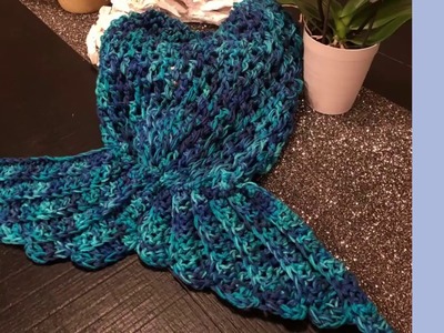 DIY How to crochet a mermaid tail Snuggie