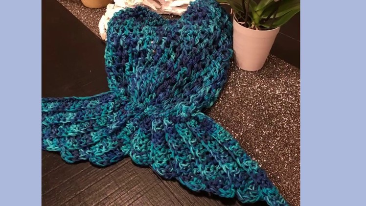 DIY How to crochet a mermaid tail Snuggie