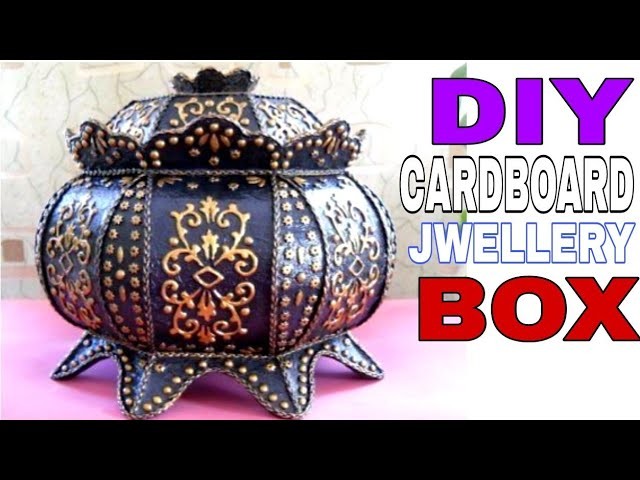 Diy Jwellery box || cardboard Jwellery box || How to make Jwellery box || Diy diwali gift box