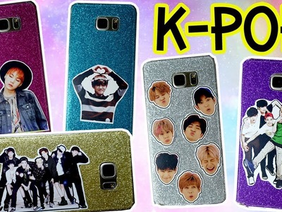 DIY K-Pop Phone Cases | Glitter Cases!