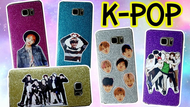 DIY K-Pop Phone Cases | Glitter Cases!