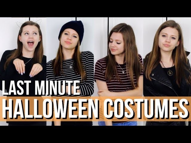 DIY Last Minute Halloween Costume Ideas 2017!