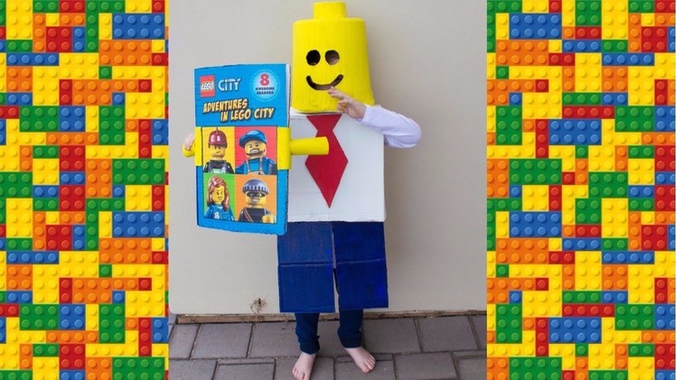 DIY Lego costume l Kayden's book week costume