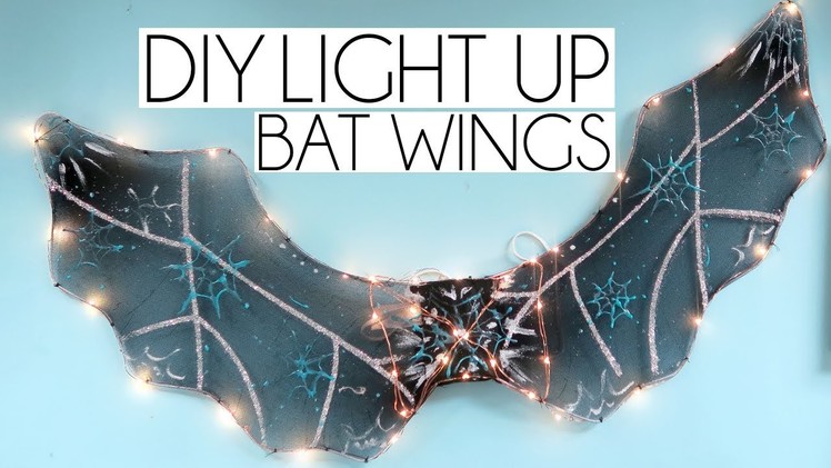 DIY LIGHT UP POUNDLAND BAT WINGS | CRAFTOBER #3