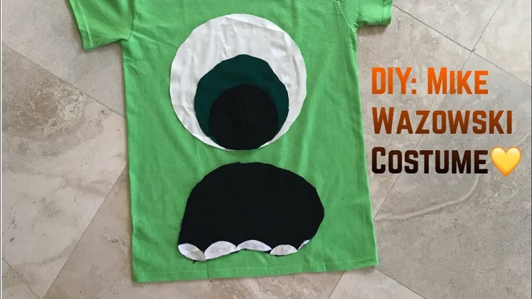 DIY Mike Wazowski Halloween Costume????????