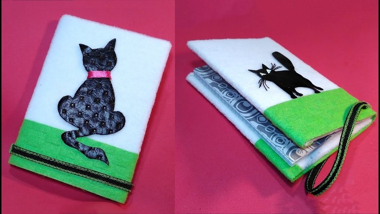 DIY Notebook Covers from felt and fabric. Ideas for Christmas gifts