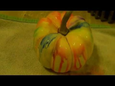 DIY Pumpkin Sharpie drip