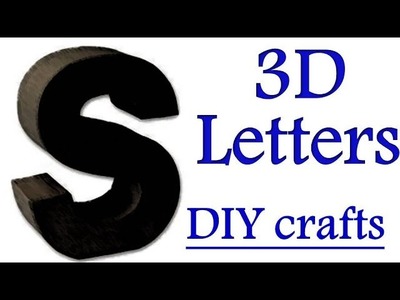 DIY Room Decor: Floral Monogram Letter 3D LETTERS (Room Decor) Wall Decoration Ideas For Diwali