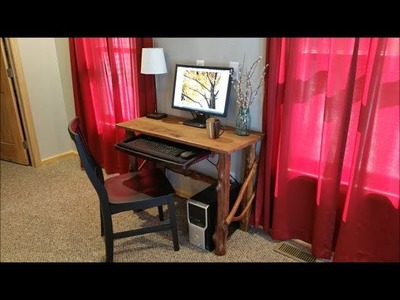 DIY Rustic Computer Desk-Barn Board & Red Cedar. 