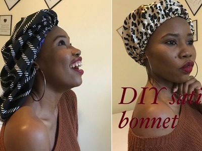 DIY Satin Bonnet For Natural Hair
