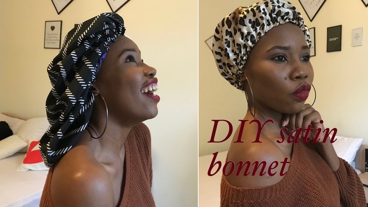 DIY Satin Bonnet For Natural Hair