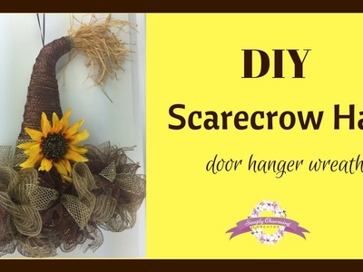 DIY SCARECROW HAT DOOR HANGER WREATH #1