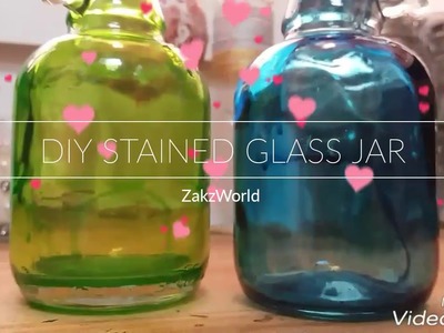 DIY Stained Glass Jar