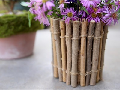 DIY Twig Vase. Garden Answer