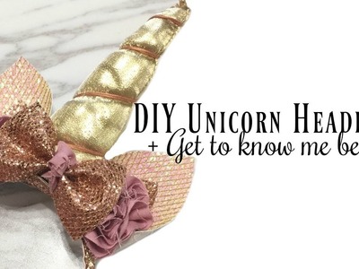 DIY Unicorn headband for Halloween + Get to know us better!