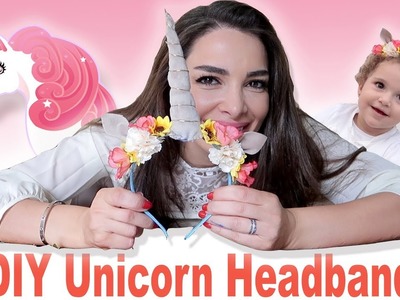 DIY Unicorn Headband - يونيكورن إعملها بنفسك