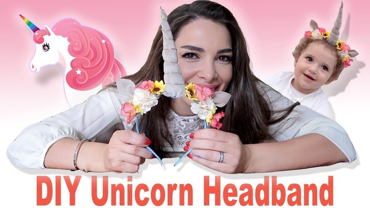 DIY Unicorn Headband - يونيكورن إعملها بنفسك