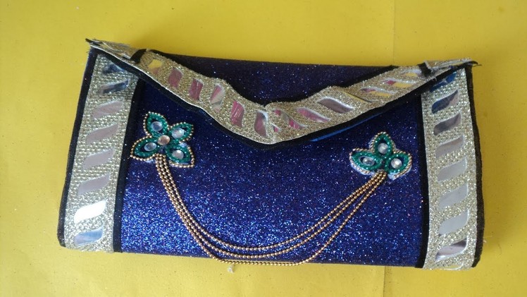 DIY. Very Easy and Beautiful Glitter Foam Sheet Purse