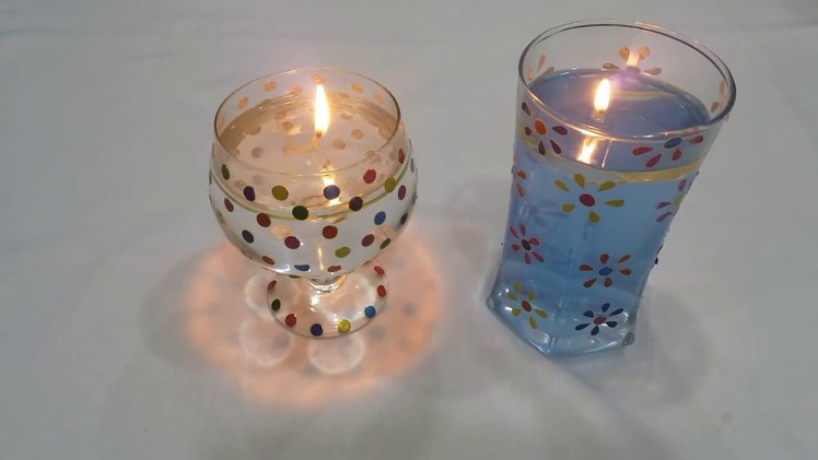 DIY Water Candle - Last minute Christmas Decoration Ideas | Very Easy and Quick