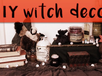 DIY Witch Decor - Halloween Video Background!