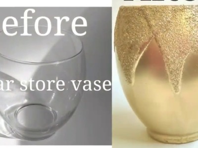Dollar Store DIY Vase Decoration Idea | How To Decorate Dollar Tree store Vase