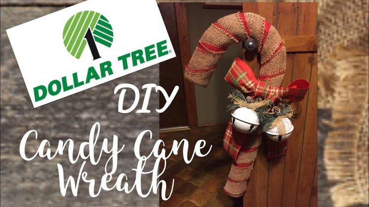 Dollar Tree DIY Candy Cane Wreath!!!