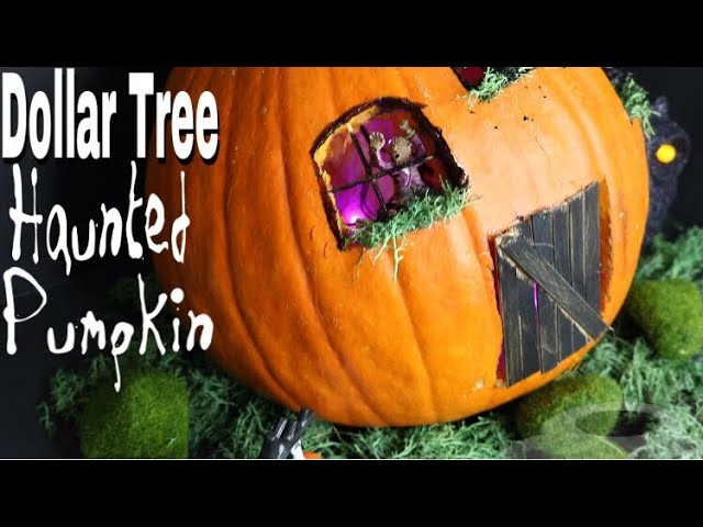 Dollar Tree DIY Fairy Garden Pumpkin House