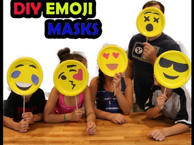 Easy 5 minutes  DIY emoji  Masks!!