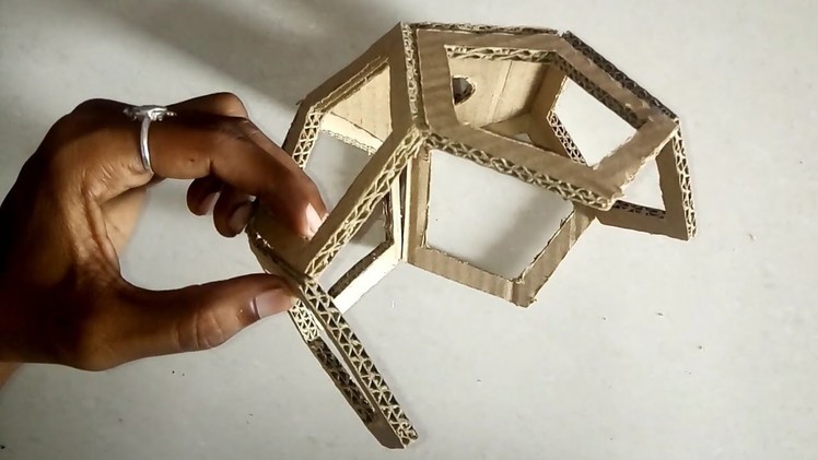 Easy Diy Diwali lanter || pendant hanging lamp || Make a 3D pentagonal hanging lanthern