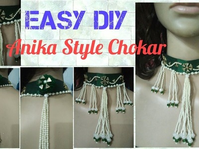 Easy DIY of Anika style chokar# pearl chokar# Ishqbazz fame Anika Style Chokar