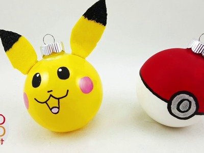 Easy Pikachu Ornaments - Pokemon DIY for Christmas - Easy DIY Ornaments