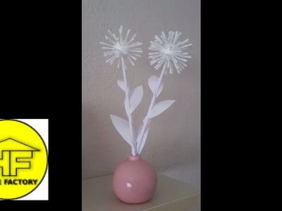 FAKE FLOWERS - DIY room decor - dandelion flowers