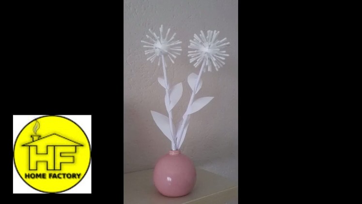 FAKE FLOWERS - DIY room decor - dandelion flowers