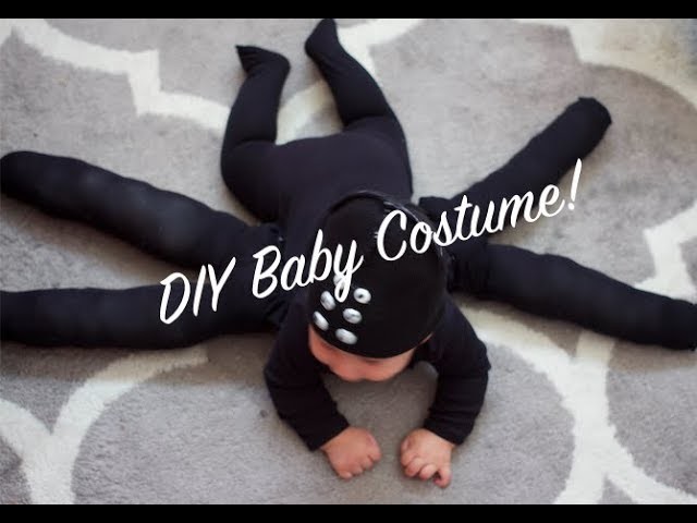 How To DIY Last Minute Baby Spider Costume