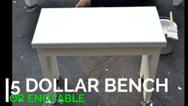 How to make a 5 dollar bench. end table DIY