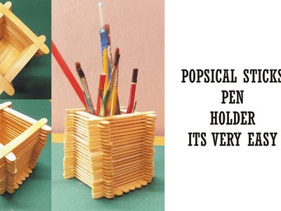 Pen holder ideas | Pen Holder | Stick Pen Holder | Handmade Pen Holder | DIY Pencil Holder | DIY