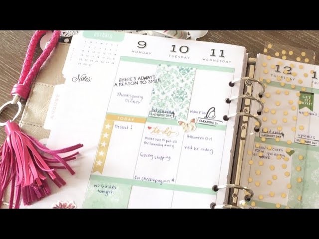 Plan with me|Happy Planner Plan with Me|DIY Planner Stickers