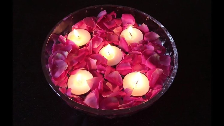 SS Rangoli | How to Make Floating Diya | Floating Candles | DIY Diwali. Christmas Home Decoration