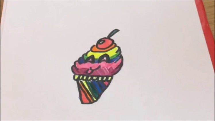 Ayah's Art Class - Rainbow Cupcake Drawing Tutorial