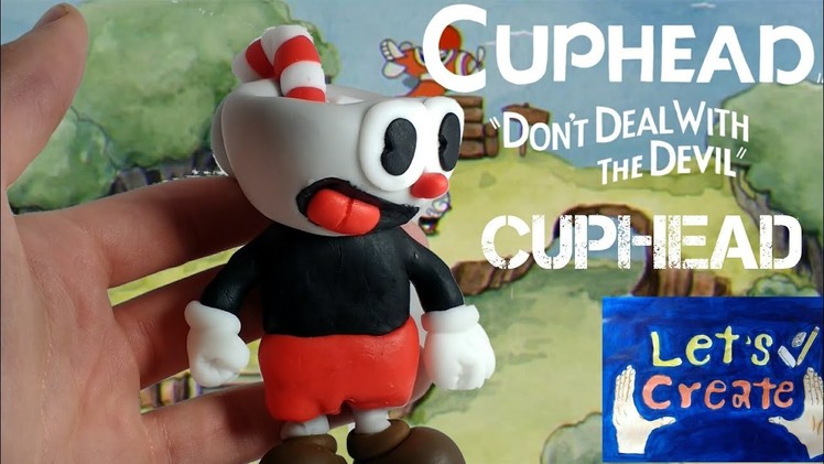 Cuphead (Cuphead dont deal with the devil) - Polymer Clay. Cold Porcelain