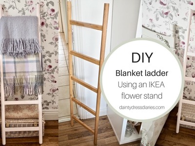 DIY Blanket Ladder using an Ikea Satsuma stand