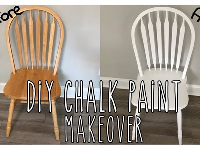 DIY Chalk Paint (For Paint Sprayer) and Chair Makeover