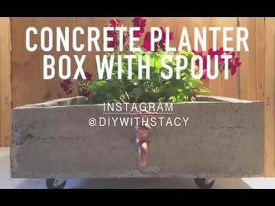 DIY Concrete Planter Box