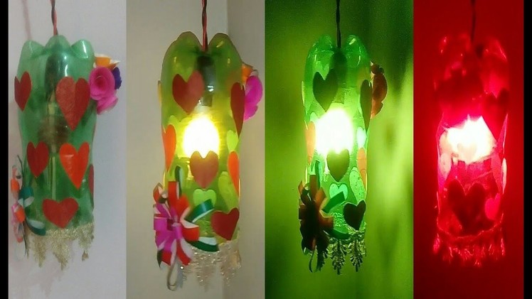 DIY Diwali Decorations: Plastic Bottle Lamp.lantern. Best Out Of Waste