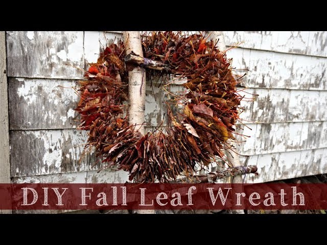 DIY Fall Leaf Wreath | Super Easy