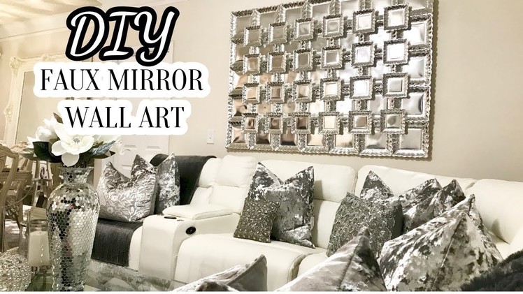 DIY Faux Mirror Wall Art | Home Decor DIY 2017