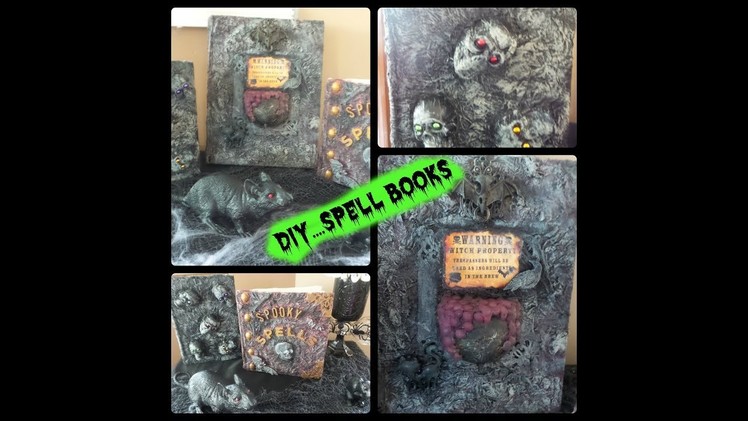 DIY HALLOWEEN SPELL BOOKS MADE EASY AND CHEAP